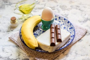 Сырники с бананом и шоколадом