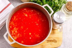 Томатный суп с вермишелью