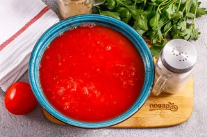 Томатный суп с вермишелью
