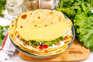 Тортилья с креветками