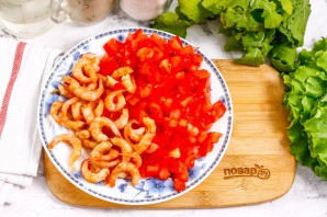 Тортилья с креветками