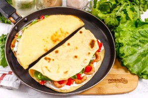 Тортилья с креветками