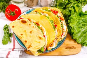 Тортилья с креветками