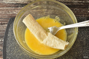 Трубочки из лаваша на завтрак Трубочки из лаваша на завтрак