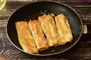 Трубочки из лаваша на завтрак