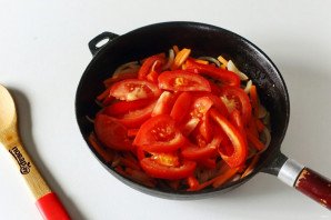 Тушеная зеленая фасоль