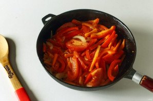 Тушеная зеленая фасоль