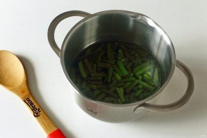 Тушеная зеленая фасоль