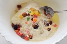 Творожная запеканка с цукатами и орешками Творожная запеканка с цукатами и орешками