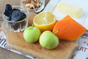 Тыква с черносливом в духовке