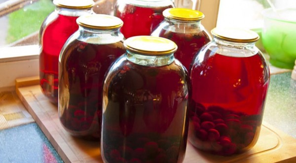 Вишневый компот, пошаговый рецепт с фото