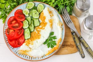 Белковый омлет в мультиварке