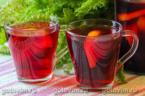 Чай каркаде колд брю с апельсином