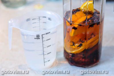 Чай каркаде колд брю с апельсином