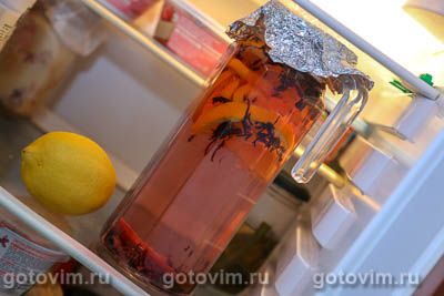 Чай каркаде колд брю с апельсином