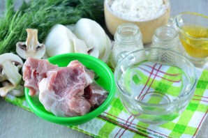 Чебуреки с мясом и грибами