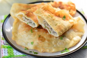 Чебуреки с мясом и грибами