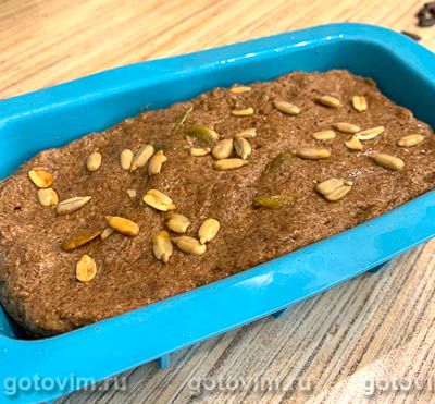 Фитнес хлеб из льняной муки с тыквенными семечками