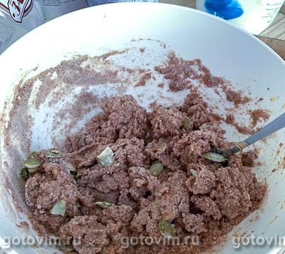 Фитнес хлеб из льняной муки с тыквенными семечками