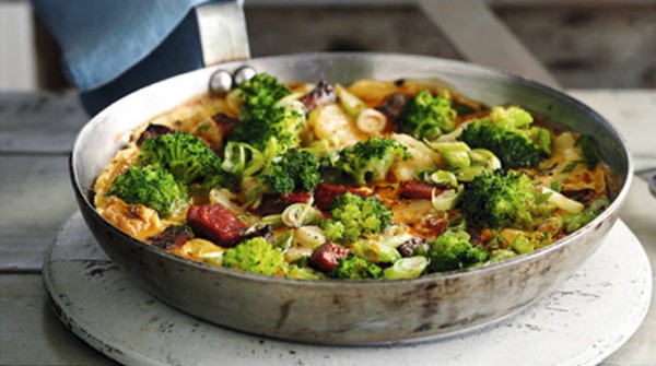 Фритата с колбасками чоризо Фритата с колбасками чоризо