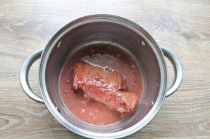 Говядина в клюквенном соусе