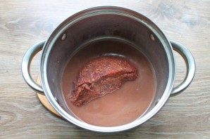 Говядина в клюквенном соусе