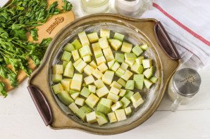 Яичная запеканка с овощами в духовке