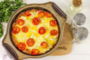 Яичная запеканка с овощами в духовке