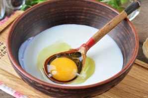 Капустная запеканка на кефире в духовке