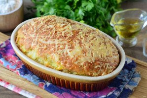Капустная запеканка на кефире в духовке