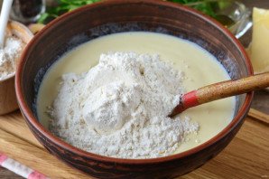 Капустная запеканка на кефире в духовке