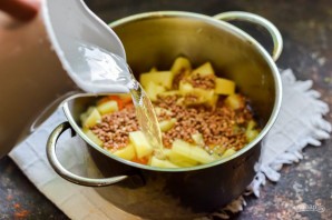 Картофельный суп с гречкой