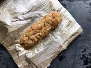 Колбаса из куриной грудки в фольге Колбаса из куриной грудки в фольге