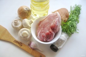 Котлеты из свинины с грибами