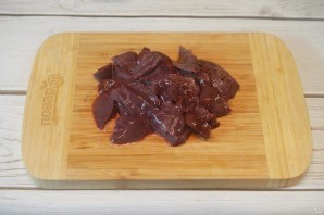 Куриная печень с грибами