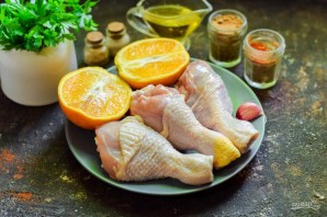 Куриные ножки с апельсинами в духовке Куриные ножки с апельсинами в духовке