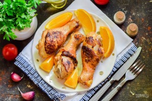 Куриные ножки с апельсинами в духовке Куриные ножки с апельсинами в духовке