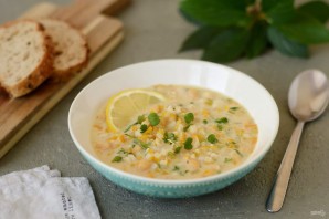 Лимонный суп с рисом