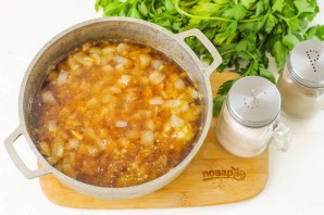 Луковый суп на пиве