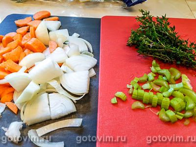 Минестроне из курицы с чечевицей и спагетти Минестроне из курицы с чечевицей и спагетти