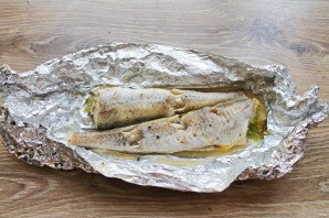 Минтай с лимоном в духовке