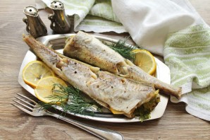 Минтай с лимоном в духовке