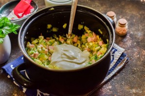 Окрошка на мацони по-грузински Окрошка на мацони по-грузински