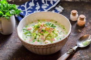 Окрошка на мацони по-грузински Окрошка на мацони по-грузински