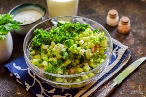 Окрошка на мацони по-грузински Окрошка на мацони по-грузински