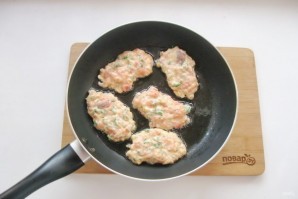 Оладьи из горбуши