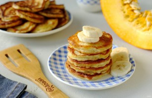 Оладьи из тыквы с бананом