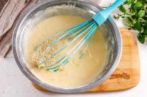 Оладьи с кунжутом