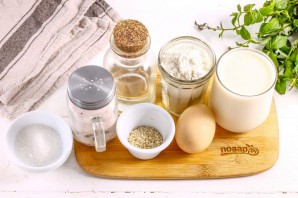 Оладьи с кунжутом