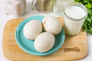 Омлет из гусиных яиц